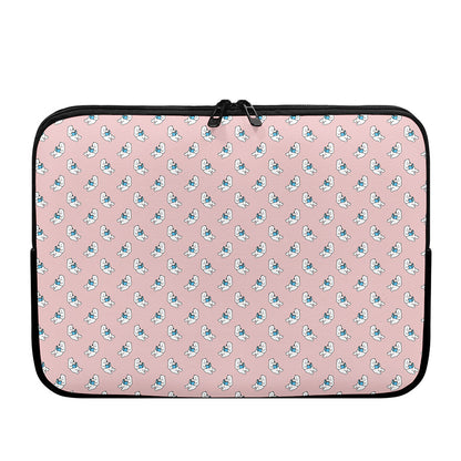Polar Bear Reading Book Pattern Print Laptop Sleeve