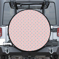 Polar Bear Reading Book Pattern Print Leather Spare Tire Cover