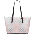 Polar Bear Reading Book Pattern Print Leather Tote Bag With Zipper