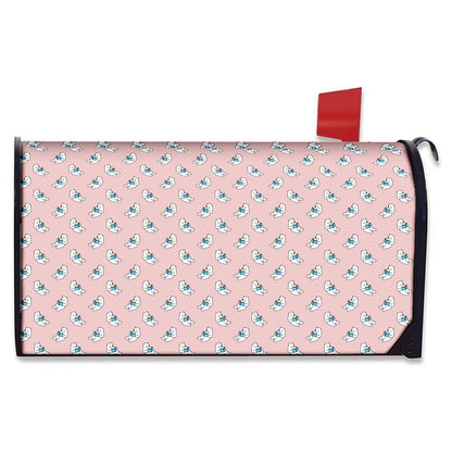 Polar Bear Reading Book Pattern Print Mailbox Cover
