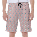 Polar Bear Reading Book Pattern Print Men's Beach Shorts