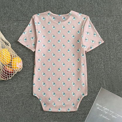 Polar Bear Reading Book Pattern Print Men's Bodysuit
