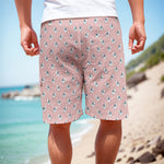 Polar Bear Reading Book Pattern Print Men's Cargo Shorts