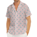 Polar Bear Reading Book Pattern Print Men's Deep V-Neck Shirt