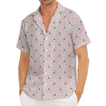 Polar Bear Reading Book Pattern Print Men's Deep V-Neck Shirt