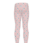 Polar Bear Reading Book Pattern Print Men's leggings