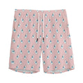 Polar Bear Reading Book Pattern Print Men's Athletic Shorts