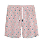 Polar Bear Reading Book Pattern Print Men's Sports Shorts