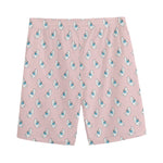 Polar Bear Reading Book Pattern Print Men's Sports Shorts