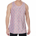 Polar Bear Reading Book Pattern Print Men's Velvet Tank Top