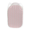 Polar Bear Reading Book Pattern Print Mesh Laundry Hamper