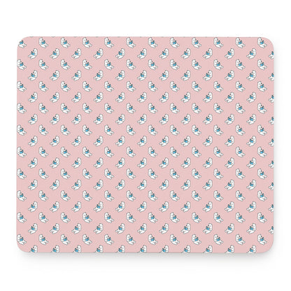 Polar Bear Reading Book Pattern Print Mouse Pad
