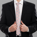 Polar Bear Reading Book Pattern Print Necktie