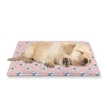 Polar Bear Reading Book Pattern Print Pet Cooling Mat Cover