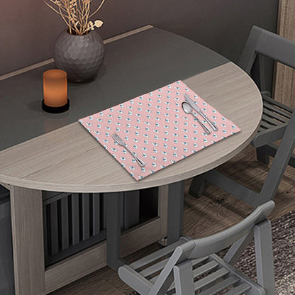 Polar Bear Reading Book Pattern Print Placemat
