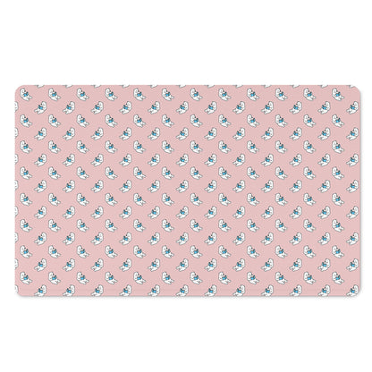 Polar Bear Reading Book Pattern Print Polyester Doormat