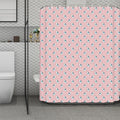 Polar Bear Reading Book Pattern Print Polyester Shower Curtain