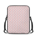 Polar Bear Reading Book Pattern Print Rectangular Crossbody Bag