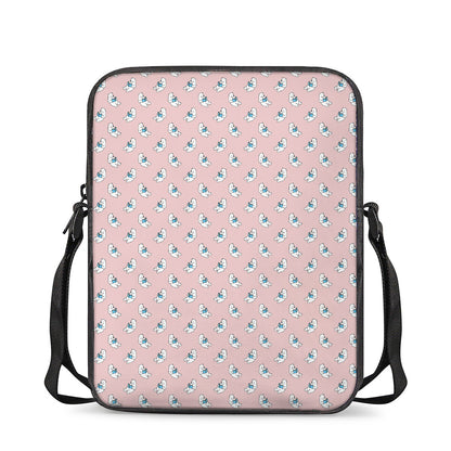 Polar Bear Reading Book Pattern Print Rectangular Crossbody Bag