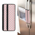 Polar Bear Reading Book Pattern Print Refrigerator Handle Covers
