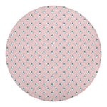 Polar Bear Reading Book Pattern Print Round Blanket