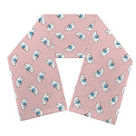 Polar Bear Reading Book Pattern Print Scarf