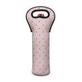 Polar Bear Reading Book Pattern Print Single Neoprene Wine Tote