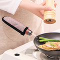 Polar Bear Reading Book Pattern Print Skillet Handle Cover