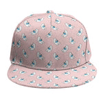 Polar Bear Reading Book Pattern Print Snapback Cap