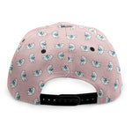 Polar Bear Reading Book Pattern Print Snapback Cap