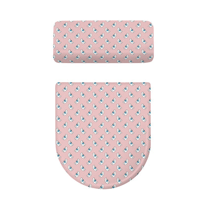 Polar Bear Reading Book Pattern Print Toilet Lid And Tank Cover Set