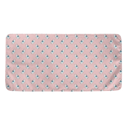 Polar Bear Reading Book Pattern Print Towel