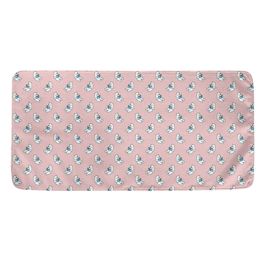 Polar Bear Reading Book Pattern Print Towel