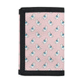 Polar Bear Reading Book Pattern Print Trifold Wallet