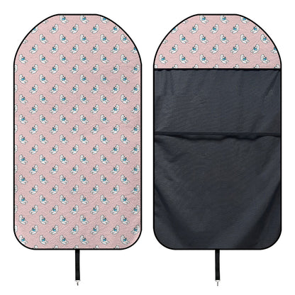 Polar Bear Reading Book Pattern Print Waterproof Car Seat Cover
