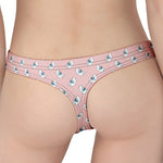 Polar Bear Reading Book Pattern Print Women's Thong