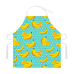 Polka Dot Banana Pattern Print Adjustable Apron