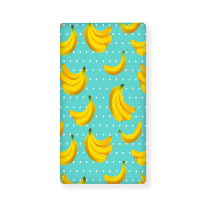 Polka Dot Banana Pattern Print Baby Crib Sheet
