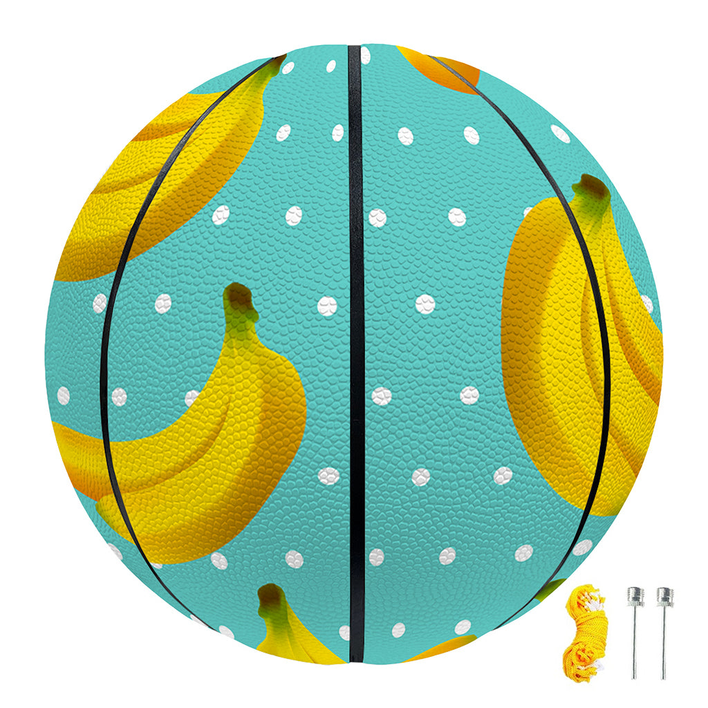 Polka Dot Banana Pattern Print Basketball