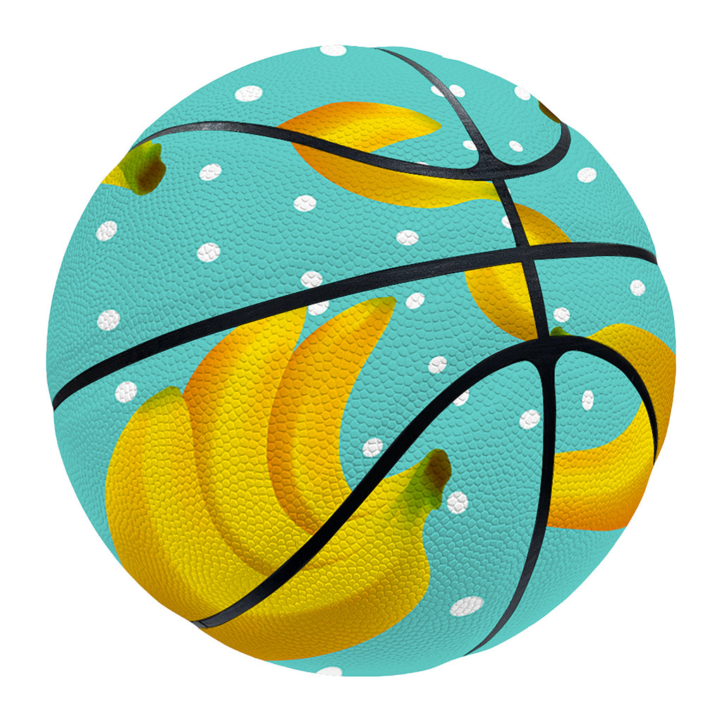Polka Dot Banana Pattern Print Basketball