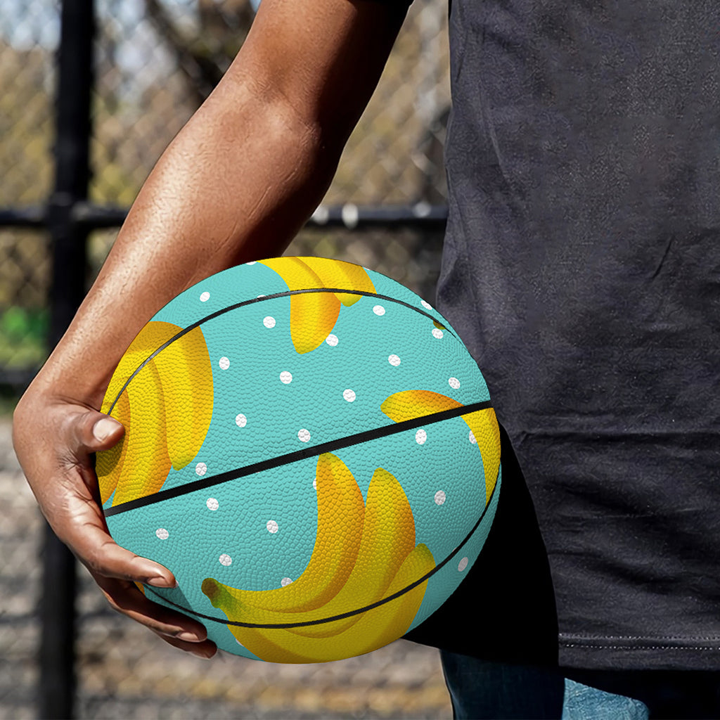 Polka Dot Banana Pattern Print Basketball