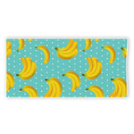 Polka Dot Banana Pattern Print Beach Towel