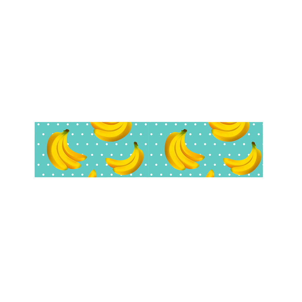 Polka Dot Banana Pattern Print Bed Runner