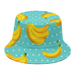 Polka Dot Banana Pattern Print Bucket Hat