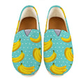 Polka Dot Banana Pattern Print Casual Shoes