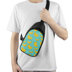 Polka Dot Banana Pattern Print Chest Bag