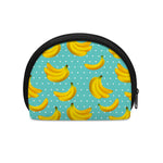 Polka Dot Banana Pattern Print Coin Purse