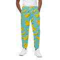 Polka Dot Banana Pattern Print Cotton Sweatpants