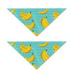 Polka Dot Banana Pattern Print Dog Bandana