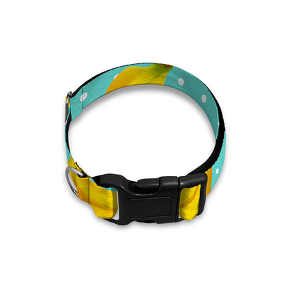 Polka Dot Banana Pattern Print Dog Collar